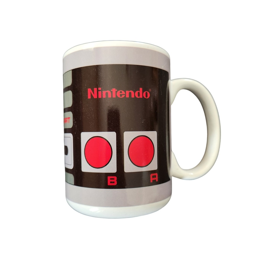 Nintendo NES Controller Ceramic Coffee Mug Retro 8-Bit Gaming Video Game Cup New